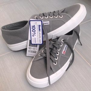 NWT Superga Cotu Classic Shoes Size 8.5 Grey Sage